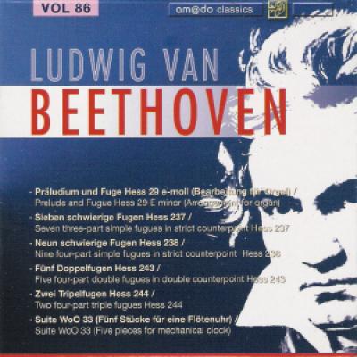 Vol 86 :prelude And Fuge In E Minor, Hess 29 (arr.for Organ); Sieben Schwierige Fugen, Hess 237; Neun Schwierige Fugen, Hess 238; 5 Doppelfugen, Hess 243; Zwei Tripelfugen, Hess 244; Suite, Woo 33 (5 Pieces For Mechanical Clock)  Wilhelm Krumbach, Peter A