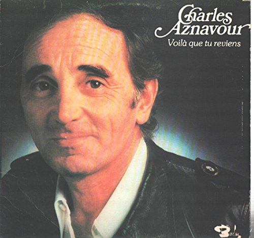 Charles Aznavour: Voila Que Tu Reviens Lp Vg+/nm Canada Barclay 80243