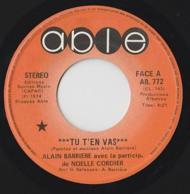 Tu T'en Vas/ Un Poète