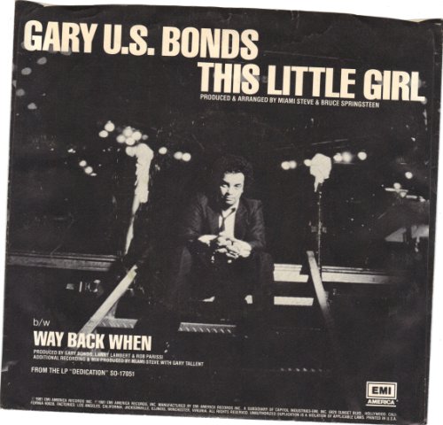 Bonds, Gary U.s./this Little Girl/45rpm Record + Picture Sleeve
