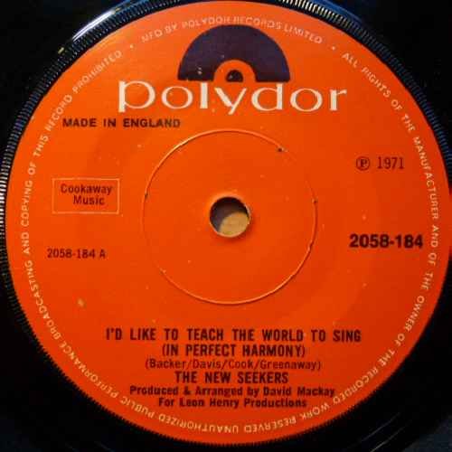 The New Seekers - I'd Like To Teach The World To Sing