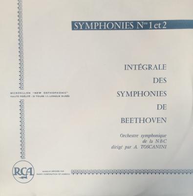 Symphonies N° 1 Et 2 Orchestre Symphonique De La Nbc Dirigé Par A. Toscanini