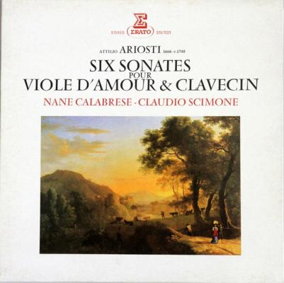 Ariosti (attilio): Six Sonates Pour Viole D'amour & Clavecin