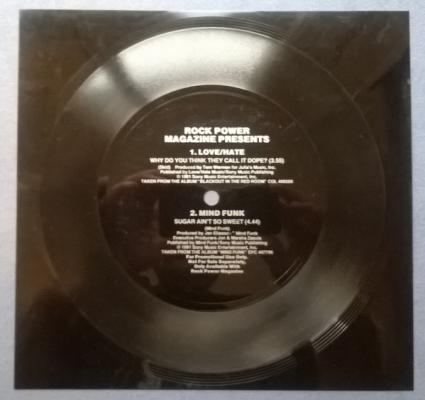 Rock Power Magazine Presents : Love/hate & Mind Funk - Uk - Flexi-disc 45t