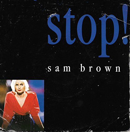 Brown, Sam / Stop / Blue Soldier / 1988 / Bildhülle / Am # 390317-7 / Deutsche Pressung / 7 Vinyl Single Schallplatte