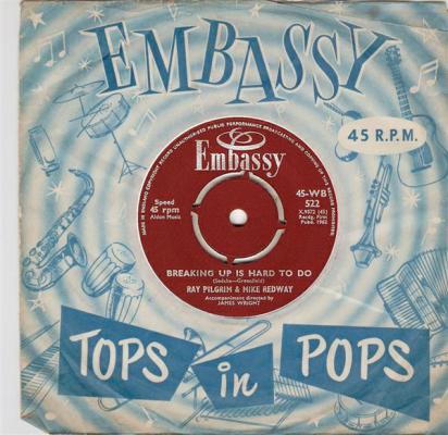 Ray Pilgrim & Mike Redway / Breaking Up Is Hard To Do - Sealed With A Kiss