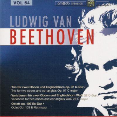 Vol 64 :trio For Two Oboes And Cor Anglais In C, Op.87; Variations For Two Oboes And Cor Anglais In C, Woo 28; Octet In E Flat, Op.103  John Abberger, Marc Schachman (oboe), Lani Spahr (englischhorn, Cor Anglais), Kammerharmonie Blaesesolisten Der Staatsk