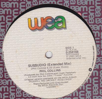 Sussudio ( Extended  Mix )