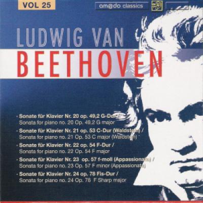 Vol 25 :sonata For Piano No.20 In G, Op.49,2; Sonata For Piano No.21 In C, Op.53 (waldstein); Sonata For Piano No.22 In F, Op.54; Sonata For Piano No.23 In F Minor, Op.57 (appassionata); Sonata For Piano No.24 In F Sharp, Op.78  Mikulas Skuta, Dubravka To