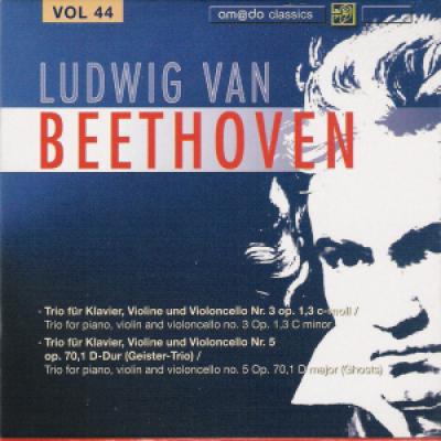 Vol 44 :trio For Piano, Violin And Violoncello No.3 In C Minor, Op.1,3; Trio For Piano, Violin And Violoncello No.5 In D, Op.70,1 (ghosts)  Stuttgart Paino Trio