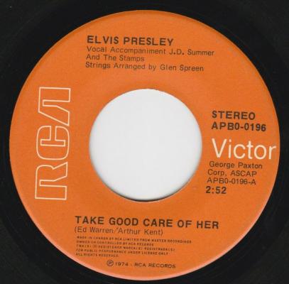 Take Good Care Of Her / I've Got A Thing About You Baby