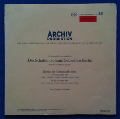 L'oeuvre De Jean-sebastien Bach, Suites Pour Violoncelle Seul