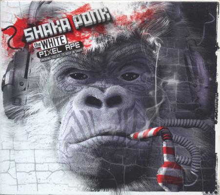 The White Pixel Ape (smoking Isolate To Keep In Shape)
