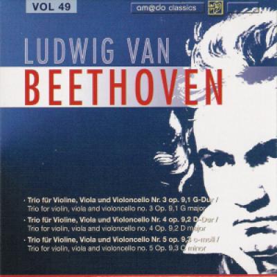 Vol 49 :trio For Violin, Viola And Violoncello No.3 In G, Op.9,1; Trio For Violin, Viola And Violoncello No.4 In D, Op.9,2; Trio For Violin, Viola And Violoncello No.5 In C Minor, Op.9,3  Denes Kovacs (violin), Geza Nemeth (viola), Ede Banda (cello)