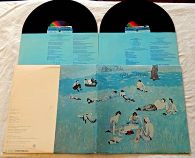 Elton John Double Lp Album - Blue Moves - Mca/rocket Records 1976 - Near Mint Vinyl, Rare Gold-stamped Cover! - Sorry Seems To Be The Hardest Word