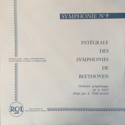 Symphonies N° 9 Orchestre Symphonique De La Nbc Dirigé Par A. Toscanini