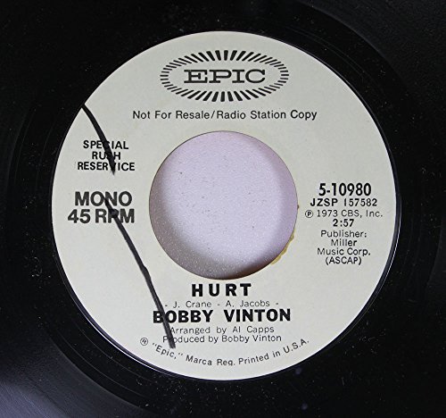 Bobby Vinton 45 Rpm Hurt / Hurt