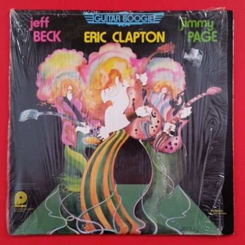 Guitar Boogie Clapton, Beck & Page Lp Vinyl Vg++ Cover Shrink Pickwick Acl 7041