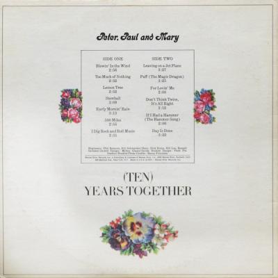 (ten) Years Together / The Best Of Peter, Paul And Mary