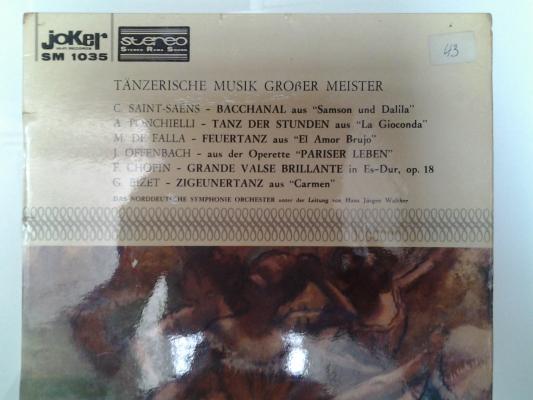 Tänzerische Musik Grober Meister