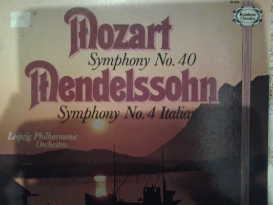 Mozart Symphony N°40 / Mendelssohn Symphony N° 4 Italian