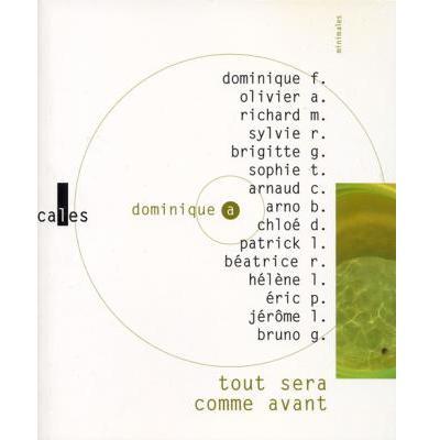 Tout Sera Comme Avant