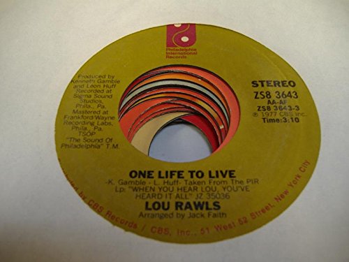 Lou Rawls 45 Rpm One Life To Live / If I Coulda, Woulda, Shoulda