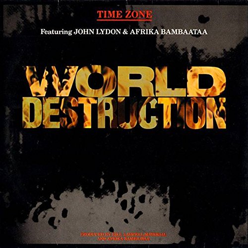 Time Zone Featuring John Lydon & Afrika Bambaataa - World Destruction - Virgin - 601 641, Virgin - 601 641-213