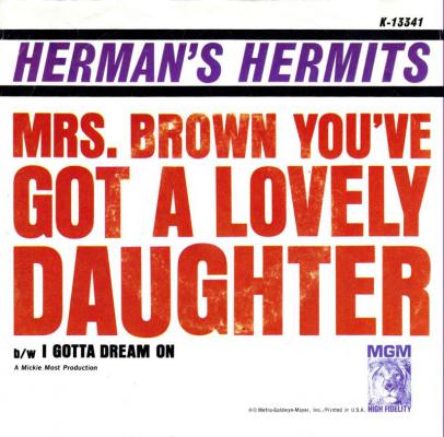 Mrs. Brown You've Got A Lovely Daughter / I Gotta Dream On