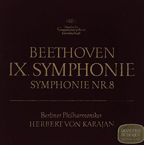 Beethoven - Berliner Philharmoniker / Herbert Von Karajan - Ix. Symphonie / Symphonie Nr. 8 - Deutsche Grammophon, Deutsche Grammophon, Deutsche Grammophon - 2707 013, 138 807, 138 808 Nm/nm 2lp