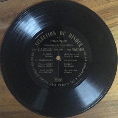 Face Classique Face Variétés Juin 1966