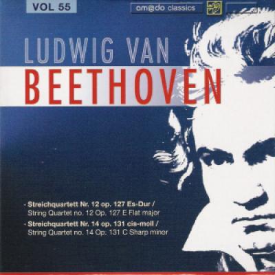Vol 55 :string Quartet No.12 In E Flat, Op.127; String Quartet No.14 In C Sharp Minor  Kodaly Quartett: Attila Falvay & Erika Toth(violins), Janos Fejervari(viola), Gyoergy Eder(cello)