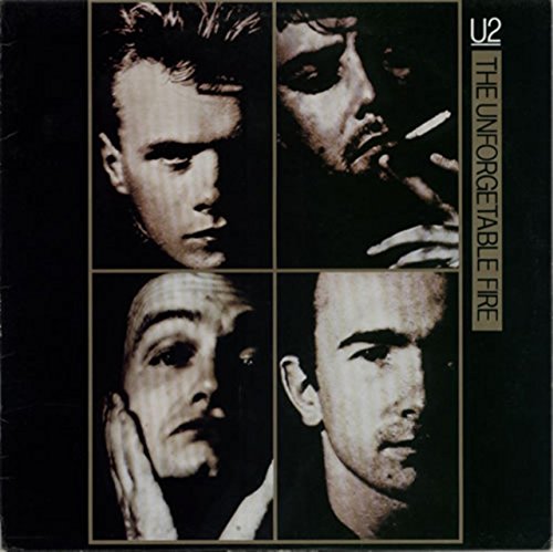 The Unforgetable Fire - Mis-spelt Sleeve