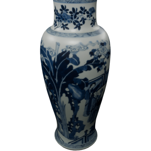 Baluster vase, from a five-piece garniture