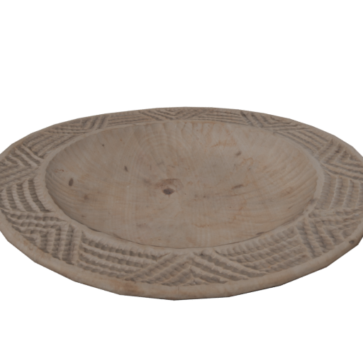 Carved Wooden Plate