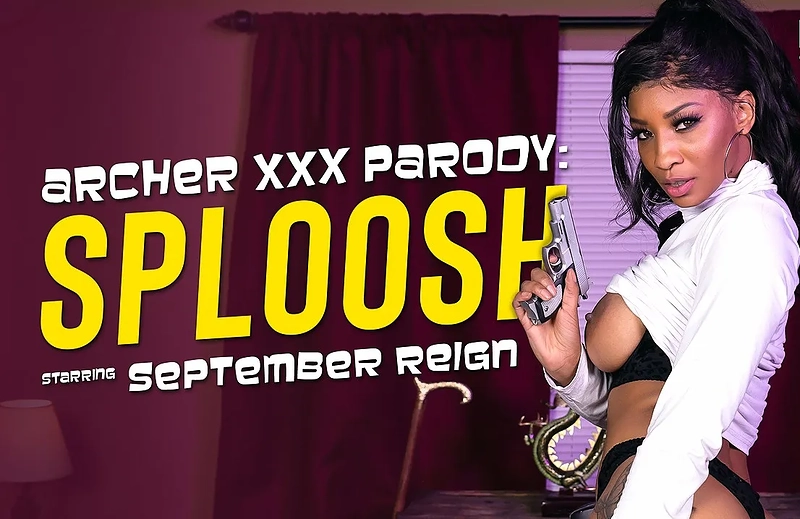 Watch September Reign in “Archer XXX Parody: Sploosh” VR Porn Video