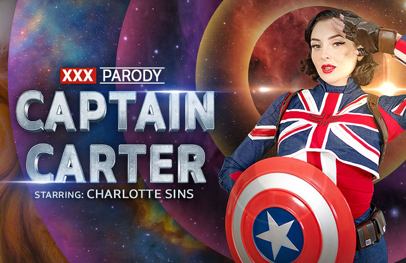 Watch Charlotte Sins in “Avengers: Captain Carter (A Porn Parody)” VR Porn Video