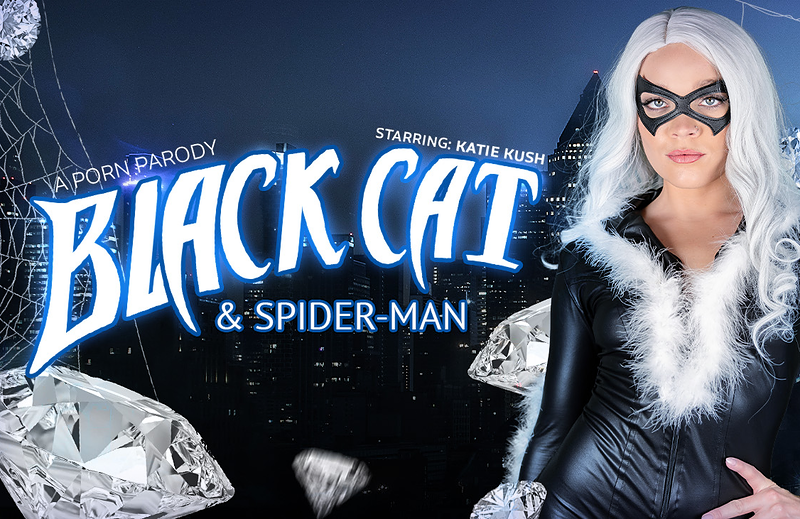 Watch Katie Kush in “Black Cat & Spider-Man (A Porn Parody)” VR Porn Video