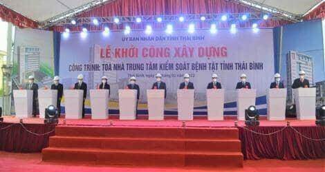 Khởi công Trung tâm kiểm soát bệnh tật tỉnh Thái Bình