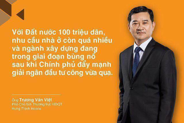 Ông Trương Văn Việt: Hưng Thịnh Incons sẽ nghiên cứu tham gia phát triển nhà ở xã hội, nhà ở vừa túi tiền