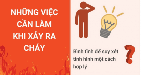 Những việc cần làm khi xảy ra cháy