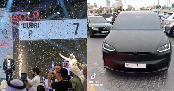 Biển số đắt nhất thế giới không nằm trên siêu xe, chỉ gắn vào... xe điện Tesla
