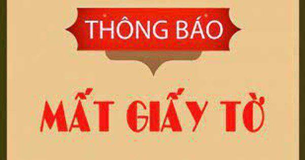 Công ty TNHH Xuất nhập khẩu Ô tô Trường Thịnh thông báo mất giấy tờ