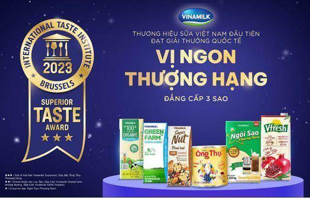 Không chỉ có sao từ Michelin, lần đầu tiên các sản phẩm sữa Việt Nam nhận được 3 sao cho vị ngon