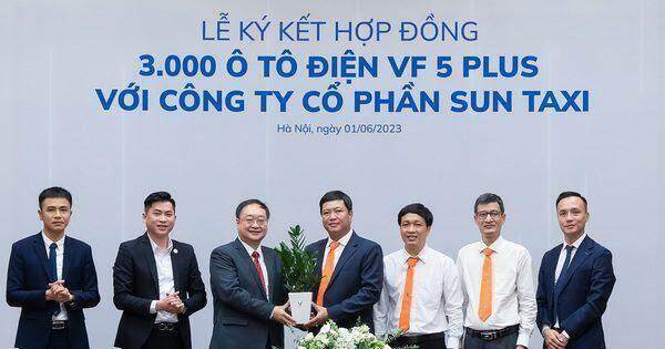 Sun Taxi mua 3.000 xe điện VinFast VF 5 Plus, thúc đẩy mạnh mẽ cuộc cách mạng giao thông xanh tại Việt Nam
