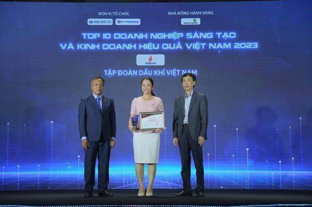 Petrovietnam cùng nhiều doanh nghiệp thành viên được vinh danh "Doanh nghiệp Sáng tạo và Kinh doanh hiệu quả Việt Nam năm 2023"
