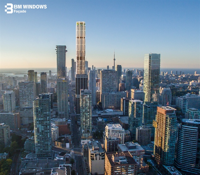 BM WINDOWS trúng thầu façade dự án 91 tầng cao nhất Canada