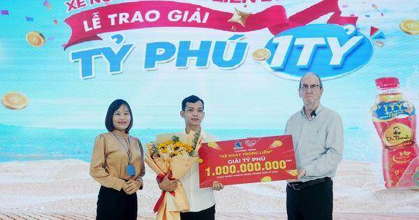 Tân Hiệp Phát trao giải 1 tỉ cho một công nhân khi uống Number 1