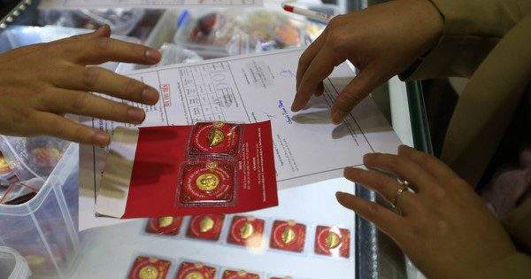 Vàng miếng SJC tăng cao