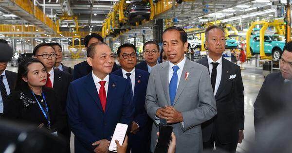 Tổng thống Indonesia thăm tổ hợp nhà máy VinFast